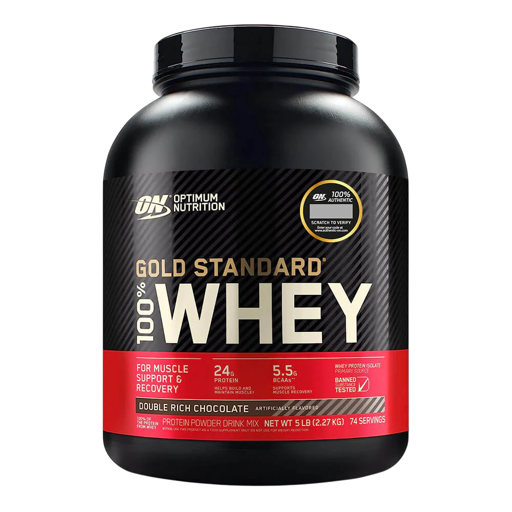 Optimum Nutrition Gold Standard 100% Whey - 5 Lbs (74 Servicios)